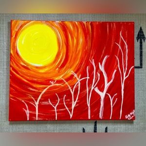 Vibrant Sun Painting, 16x20